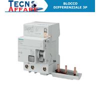 Blocco differenziale Siemens 3p 40a 30ma tipo a 5SM2 333-6