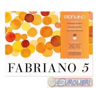Fabriano Unbekannt Disegno 5"-Cartoncino ad Acquerello, 300 g/m2, 23 x 21 cm, 20 Fogli, 4 Lati, Senza Cloro e acidi, Bianco, unità