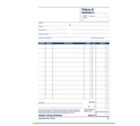 Blocco fatture di cortesia - 33 pagine - 3 copie - autoricalcanti - 21,5x14,8cm - 16413FE00 - Semper