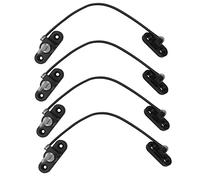 Blocco finestra limitatore, serratura per porta finestra per bambini Sicurezza per bambini Fermacavo con chiavi a vite per bambini Sicurezza per bambini, casa pubblica (nero, 4 pezzi)