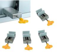 Blocco finestra scorrevole, set di 2 serrature per finestre scorrevoli, blocco porta scorrevole, serratura per finestra regolabile, blocca la sicurezza dei bambini, porte e finestre scorrevoli