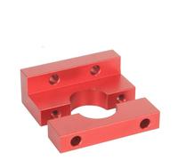 Blocco fisso hotend V6 for staffa E3D V6 Volcano for accessori for stampanti 3D Gruppo estrusore serie Ender3 CR10 Blocco in alluminio distintivo(Red)