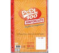 BLOCCO FOGLI A BUCHI RICAMBIO MAXI RINFORZATI QUADRETTI 1 CM. 100 GR.