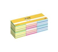 Post-it Cubo di Foglietti Adesivi, confezione da 6 blocchetti, 450 fogli per blocchetto, 76 mm x 76 mm, verde, blu, rosa, arancione, 100% PEFC - foglietti adesivi per appunti, elenchi e promemoria