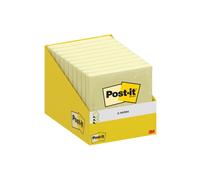 Post-It Foglietti Adesivi Z-Notes, Giallo Canary, 10 blocchetti, 100 Fogli per blocco, 76 mm x 76 mm, Confezione in Cartoncino, 100% PEFC - per Appunti, Elenchi & Promemoria