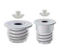 Blocco fognario per tubi di scarico della cucina e della lavatrice, coperture per pavimenti (2 pezzi)