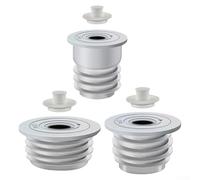 Blocco fognario per tubi di scarico della cucina e della lavatrice, coperture per pavimenti (3 pezzi)