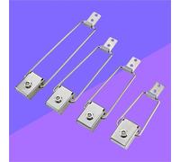 Blocco for cartellone luminoso in acciaio inossidabile 304 Blocco Hasp allungato Lucchetto Blocco for colonna pubblicitaria Fibbia Blocco for scatola luminosa a LED 1 pz(Gold 4pcs)