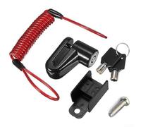 Blocco freno a disco di sicurezza con filo di acciaio per scooter elettrico Xiaomi, sistema di allarme antifurto, efficace deterrente contro i furti, comodo per veicoli con freno a disco a due ruote