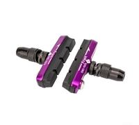 Blocco freno a V premium per pastiglie per bici da strada in gomma più design in lega di alluminio (viola)