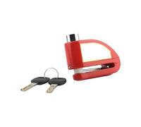 Blocco Freno Di Sicurezza Bicicletta Per Scooter Per Moto A Disco Per Ruota Bloccaggio Per Con Chiave Bloccadisco Lucchetto(Red)