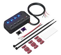 Blocco fusibili da 12 V, scatola per fusibili e relè per auto, resistente al calore, con indicatore LED, portafusibili a cablaggio rapido, compatibile con moto, auto, barca, furgone, veicoli elettrici