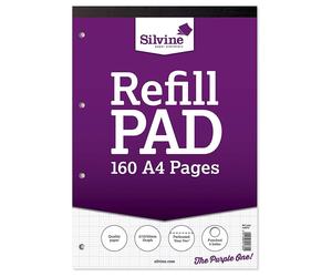 Blocco Grafico Silvine A4 Ricarica 2/10/20mm 75gsm 160 Pagine (A4RPG)