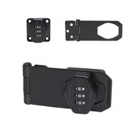 Blocco Hasp in lega di zinco con chiusura per diversi tipi di porte, elegante Security Door Lock Hardware con design Keyless per cupboard Cabinet Gate Shed (4 pollici gentleman bla)