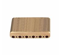 Blocco in acciaio CNC in ottone per ponti dotato di spaziatura tra le corde da 2-1/16" E a E e 6 perni a vite