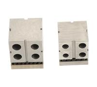 Blocco in acciaio per dapping di 2 dimensioni per la modellazione, la formatura e la lavorazione dei gioielli, blocco matrice quadrato in acciaio temprato con rivestimento in cromo