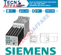 Blocco Interruttore Ausiliario Ritardo 0,5...10s 200-240V Siemens 3RT1916-2ED21