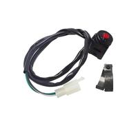 Blocco Interruttore Moto Universale ATV Moto Dual Sport Dirt Quad Avviamento Clacson Spegnimento Pulsante Arresto Accessori Chiave Accensione Interruttore(Rosso)