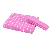 Blocco levigante per unghie, Mini lima for unghie multicolore da 200 pezzi, tamponi in spugna, blocchi abrasivi su entrambi i lati(Roze)