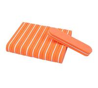 Blocco levigante per unghie, Mini lima for unghie multicolore da 200 pezzi, tamponi in spugna, blocchi abrasivi su entrambi i lati(Oranje)