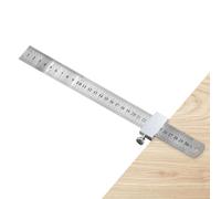 Blocco limite righello - Strumento di lavorazione del legno regolabile antiscivolo ad alta precisione, 30 cm in acciaio blocco di fissaggio | per misurazione fai da te, recinzioni, scrittura