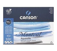 Blocco Linea Acquerello Montval Canson - 24x32 cm - 300 g/mq - 12 fogli - 200807