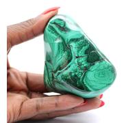 Blocco Lucidato in Malachite da 290 grammi e 75 millimetri, Minerale Malachite del Congo-Kinshasa, 100% di origine naturale, modello esclusivo, minerale d'arte, Minerale di vitalità