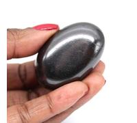 Blocco lucido in shungite da 85 grammi e 50 millimetri, minerale Shungite russa, minerale puro, edizione unica, pietra ornamentale, minerale di coraggio