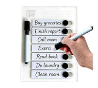 Blocco magnetico per frigorifero, impermeabile, cancellabile, per la casa, con penna, tabella di routine per bambini, per pianificare le attività, appunti, messaggi, scrivania, lavoro e lavoro