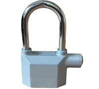 Blocco manubrio Lucchetto antifurto universale | Sirena da 120 dB Allarme Para nucleo in rame pieno Serratura in lega di zinco Sicurezza esterna impermeabile(8323 Silver-1)