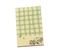 Blocco memo a forma di fragola, semplice foglietto adesivo, stile coreano, scrittura bella carta per la scuola, bella scrittura, semplice fragola, memo per ufficio