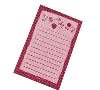 Blocco memo a forma di fragola, semplice foglietto adesivo, stile coreano, scrittura bella carta per la scuola, bella scrittura, semplice fragola, memo per ufficio