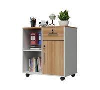 Blocco Mobile File Cabinet per Office Data e Stampante Storage (Naturale)