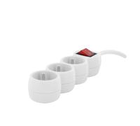 Blocco multipresa 3x16A - 1,5 m - Bianco con interruttore