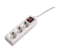 Hama 00030382 1.4m power extension - Power Extensions (White, 1.4 m)
