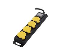 Blocco multipresa impermeabile 4 x 16 A con interruttore, 3 m