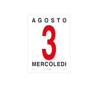 Blocco Murale Ministeriale Verticale - Calendario da Parete con Stampa a 2 Colori - Elegante e Funzionale per Casa e Ufficio 12,8x17,5cm