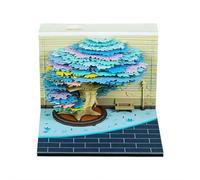 Blocco note 3D 2026, 3D Magic Castle Weekly C-alendar Blocco note con luce e supporto, calendario 2026, strappare carta rivelare castello, fai da te intaglio di carta arte mestiere per casa, ufficio