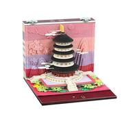 Blocco note 3D a strappo, 2026, creativo in carta, non appiccicoso, per ufficio/casa, scultura di carta, blocco note creativo per regali di Natale, regali di scultura fai da te (paradiso)