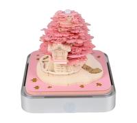 Blocco note 3D a strappo, calendario 3D 2026, blocco note settimanale creativo, calendario dei tempi, note adesive per ufficio e casa, regali di Natale fai da te (casa dell'albero A)