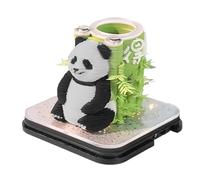 Blocco note 3D, calendario 2026 con panda, strumento di pianificazione giornaliera illuminato per soggiorno, comodino, libreria, camera da, decorazione per la casa, studenti, bambini, insegnanti