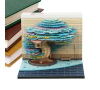 Blocco note 3D, calendario 3D 2026, decorazione da scrivania, con albero, decorazione per la casa, per Natale, inaugurazione della casa, scuola, dormitorio, università, ufficio, studenti, insegnanti