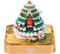 Blocco note 3D, calendario 3D, demolizione 2025, 2025, blocco note con luce, scultura in carta, decorazione da desktop (albero di Natale A con luce)