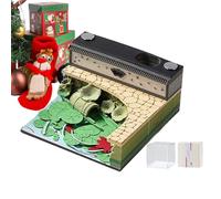 Blocco note 3D, calendario a strappo, 2026, opera d'arte in carta come scultura 3D | Per l'organizzazione di note e pianificazione quotidiana