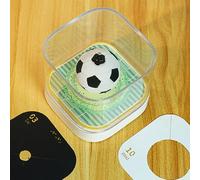 Blocco note 3D con calendario 2026, con luce a LED, a forma di calcio, mini calendario da scrivania a strappo, per pianificare le abitudini dei record, segnalibro