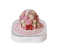 Blocco note 3D con calendario - Scultura in carta a forma di rosa - Blocco note da scrivania 3D, per studiare, scrivere, pianificare, San , lavoro, avvento, casa, Natale, adulti, studenti