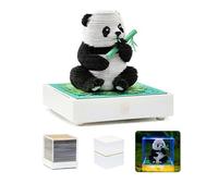 Blocco note 3D con luce e tocco, con panda 3D Art Sticky Notes a strappo, creativo da scrivania per appunti fai da te, regalo per scuola, casa, ufficio (foglietti adesivi con base)