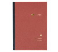 Blocco note A5 pagine bianche bianche Yu-Sari rosso