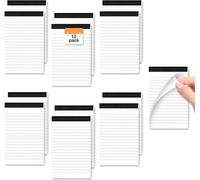 Blocco note A7 12 pezzi, blocco note piccolo A7 foderato mini blocco scrittura piccolo blocco note 30 fogli per blocco, mini blocco note A7 foderato 80 g/m² tascabile ricambio per ufficio casa