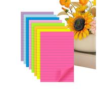 Blocco note adesive a righe grandi | Blocco note da 10 x 15 cm, per ufficio, classe, università, casa, scrivania, studio, lavoro, insegnante, studente